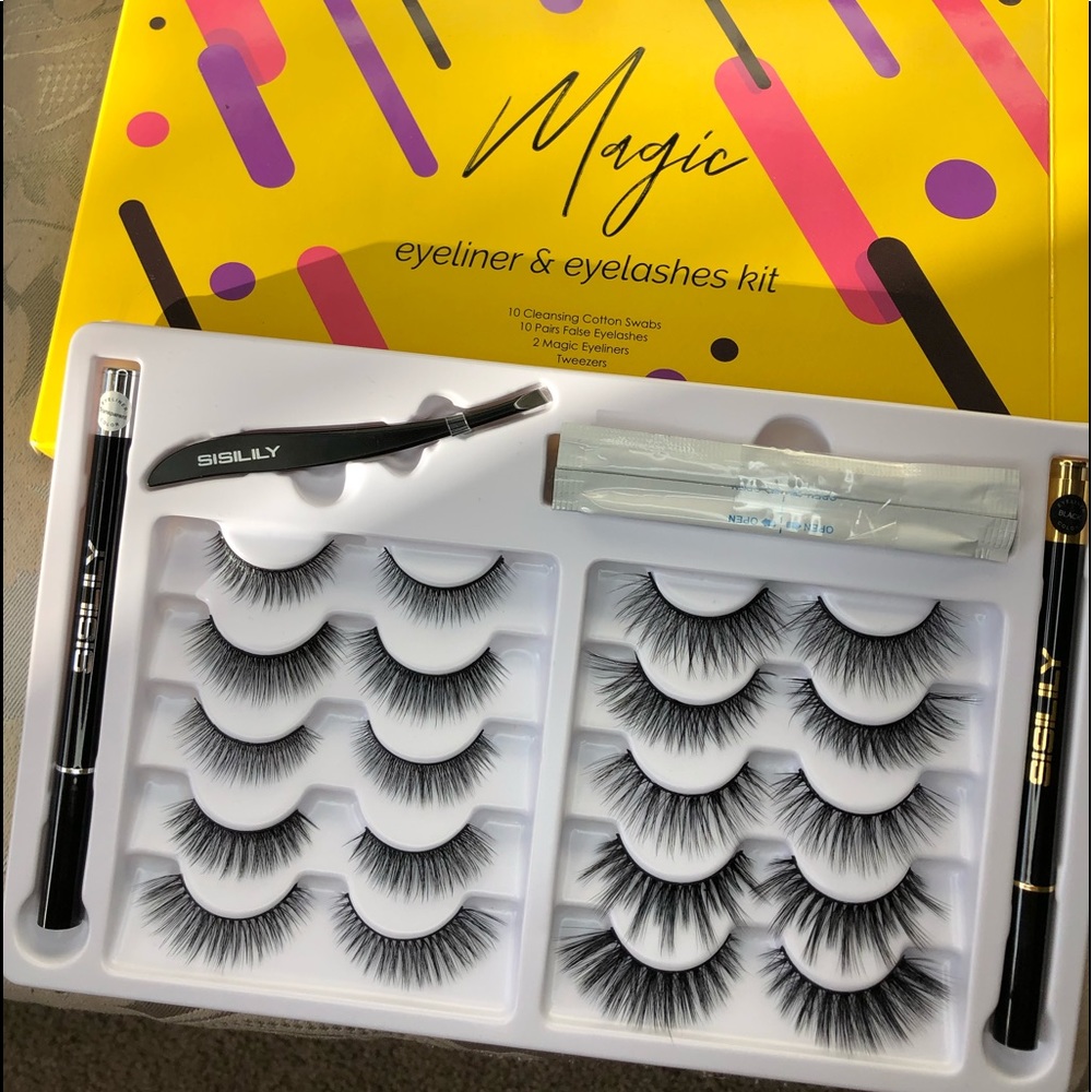 Magnetic Eyelashes with eyeliner